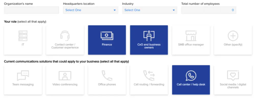 RingCentral ROI Calculator