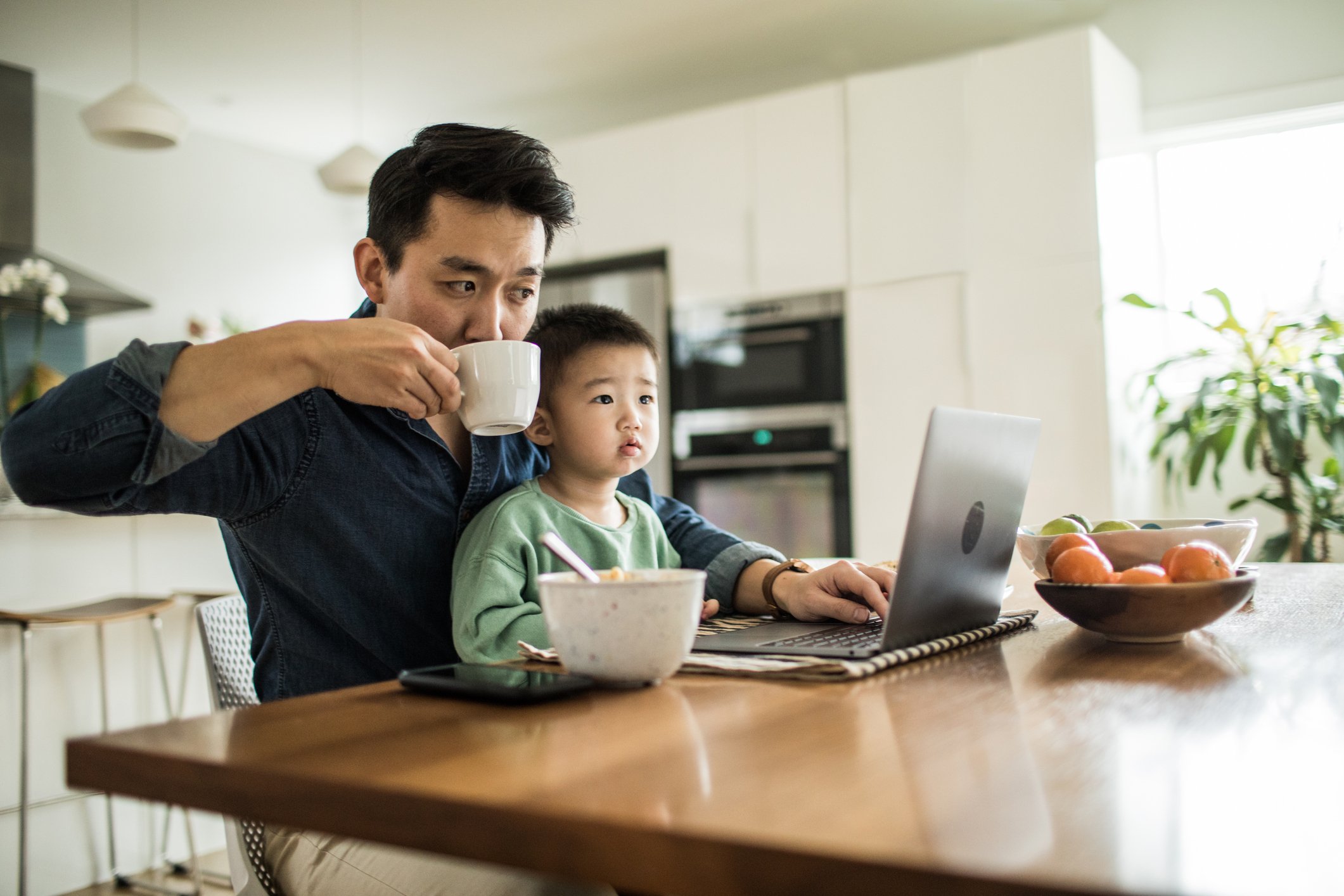 remote working with child