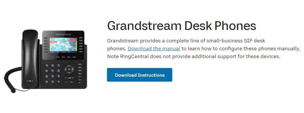 Grandstream Desk Phones for VoIP phone system