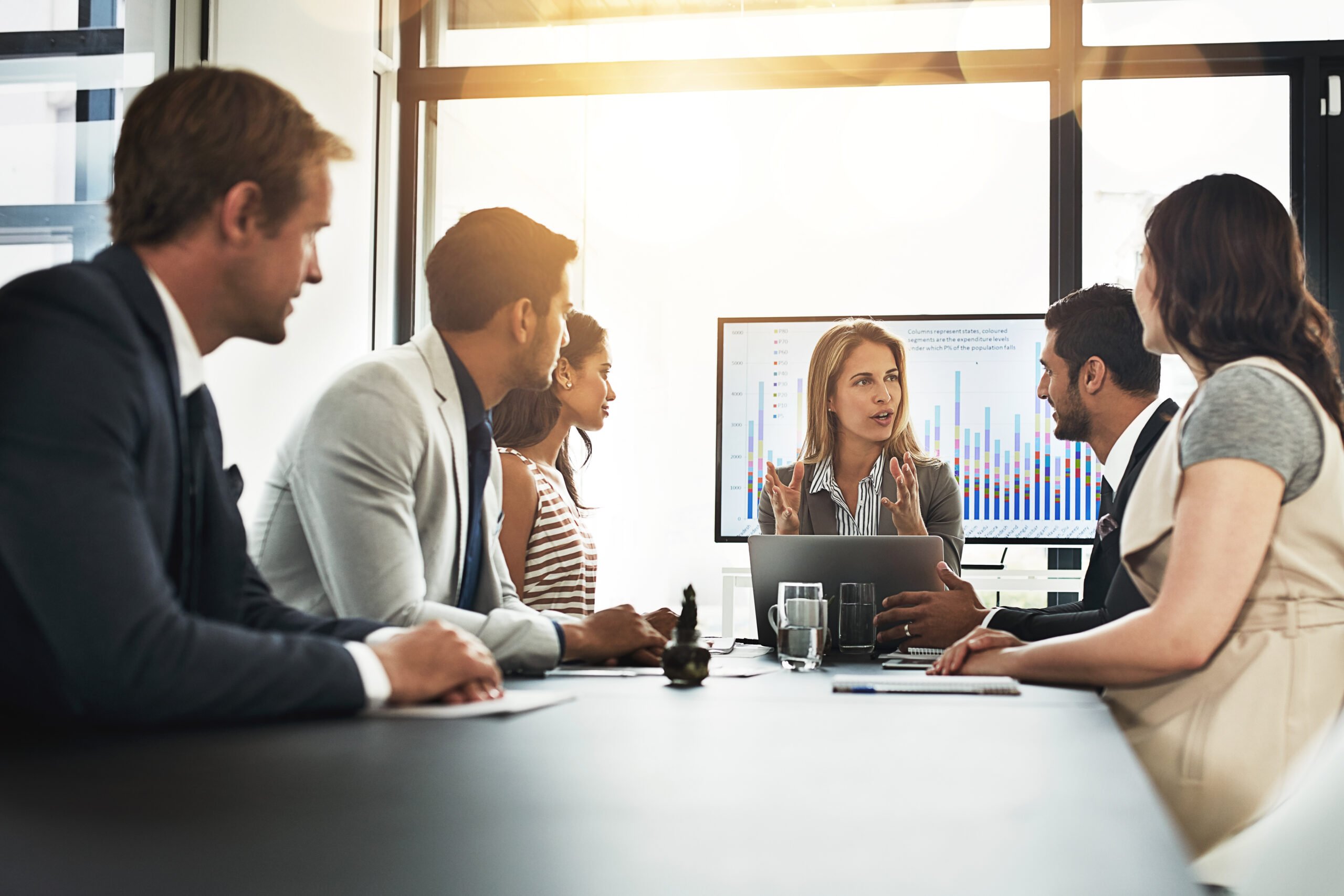 Image of Team members interacting effectively at work