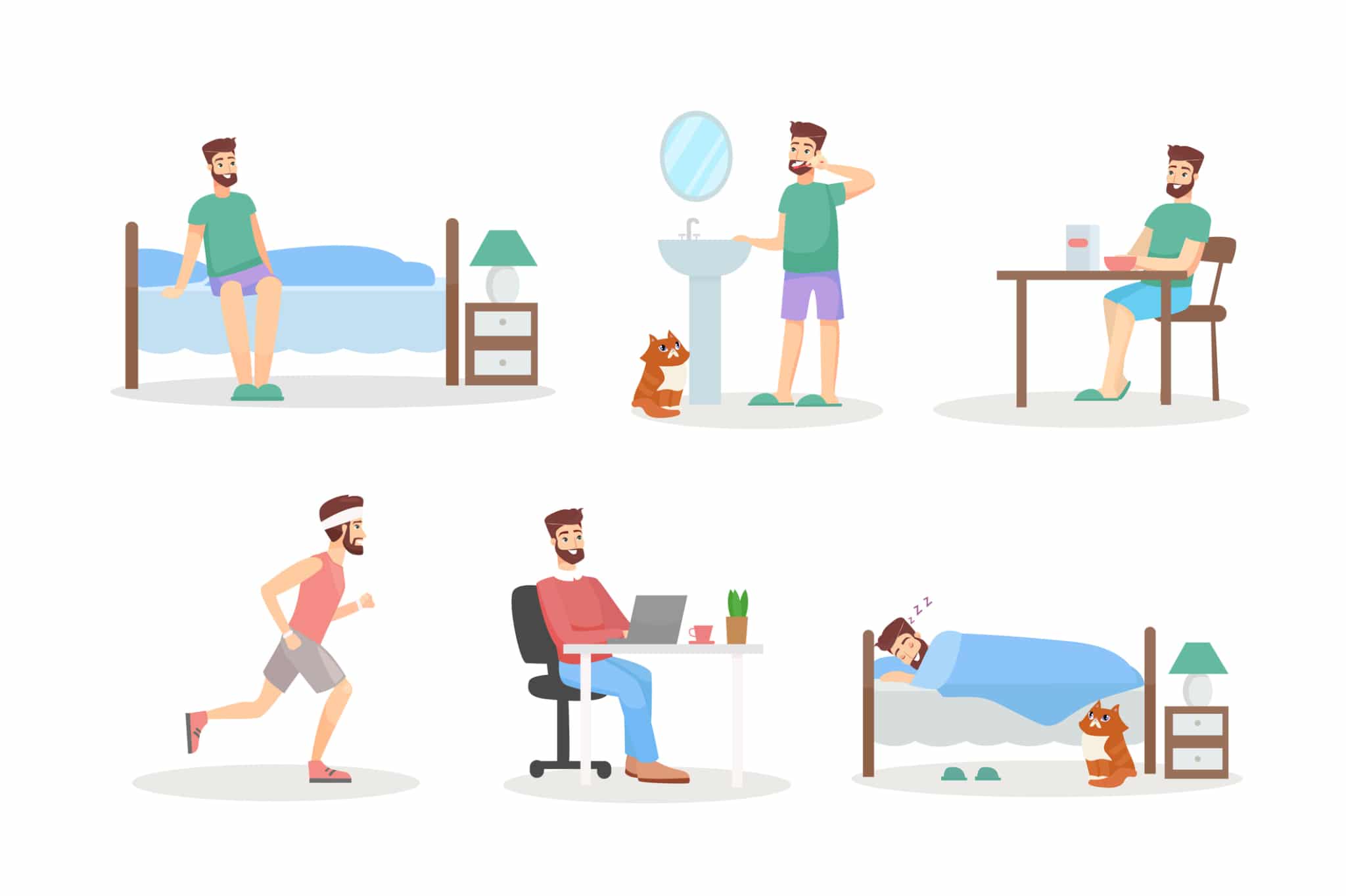 remote work daily routine