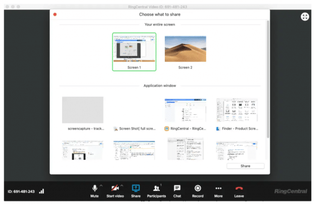 How to Share Your Screen in 3 Easy Steps with RingCentral Video-78