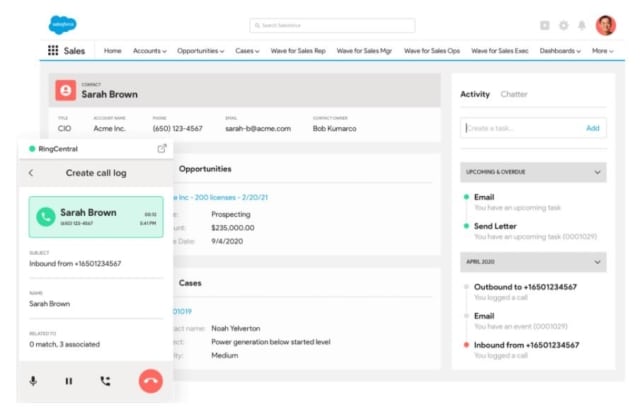 Salesforce Integration with RingCentral | RingCentral UK