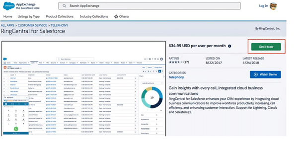 Install RingCentral for Salesforce-749