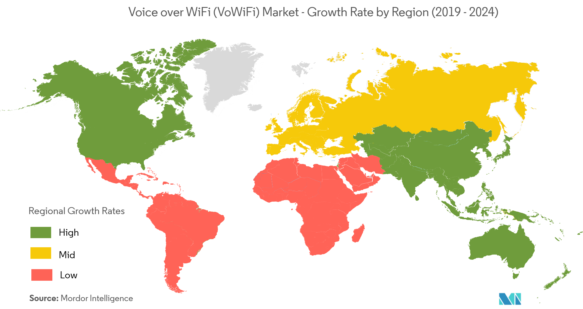 Voice over WiFi Market - Growth Rate