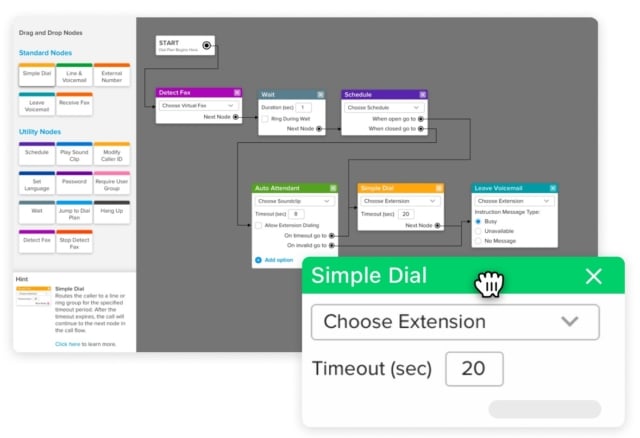 Screenshot of the GoToConnect VoIP service