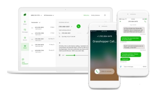 Image of Grasshopper’s VoIP offering