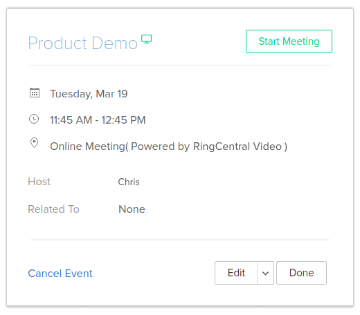 zoho crm ringcentral integration