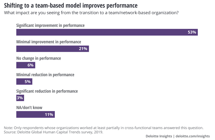 statistics on cross functional team