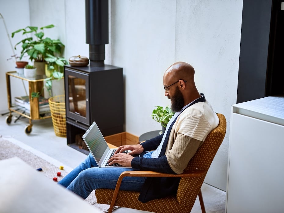 Employee uses RingCentral for Slack to communicate with team mates