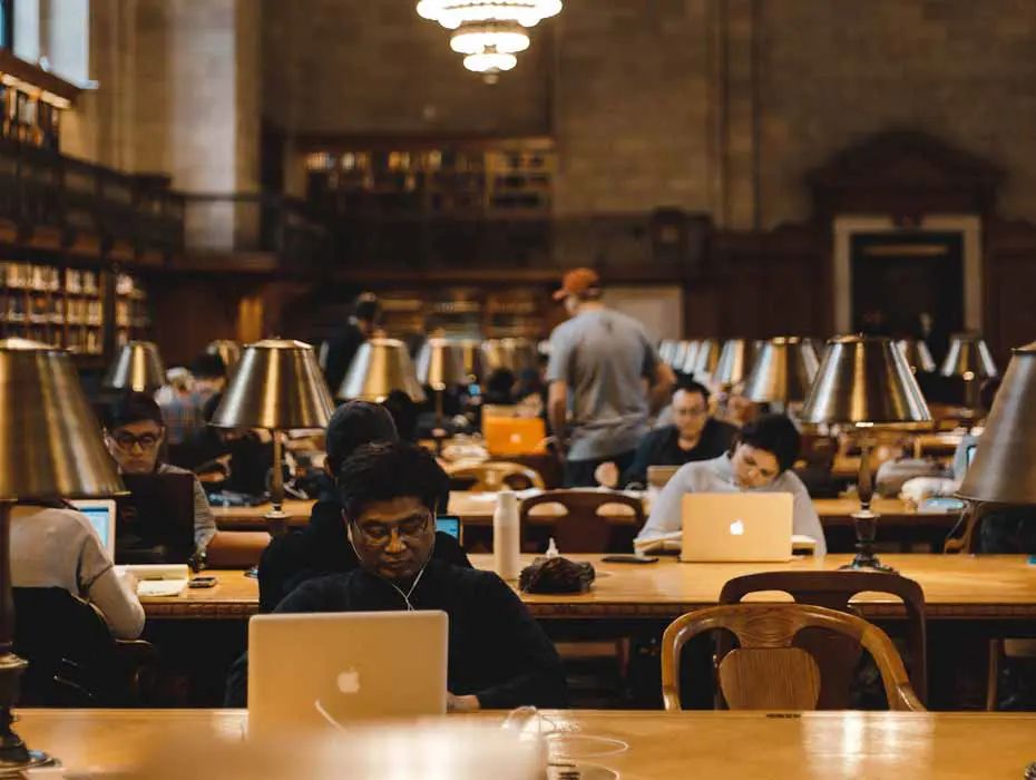 Student studying, supported by RingCentral and College Track