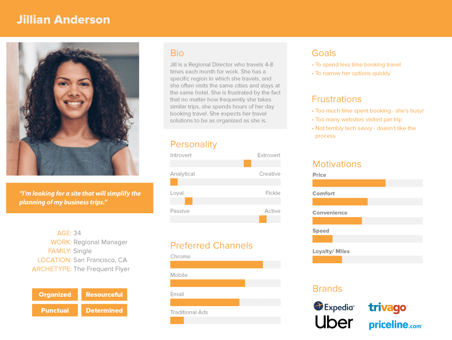 customer user persona example