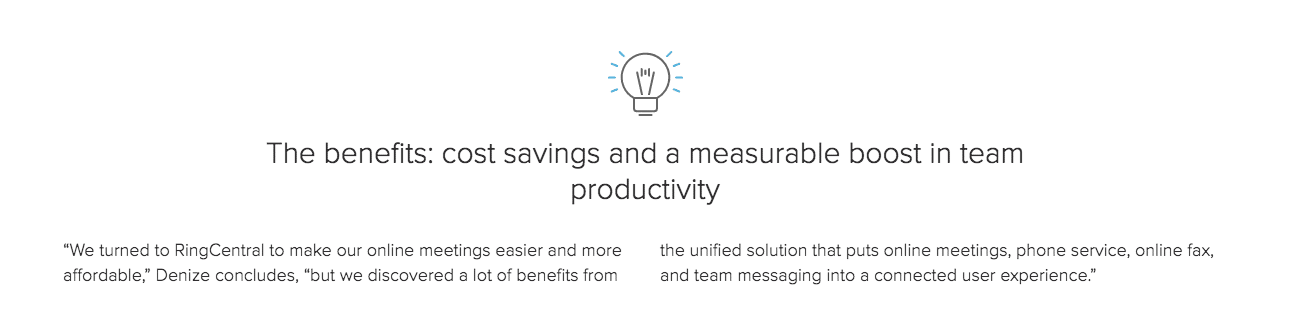 The benefits of moving to RingCentral: cost savings and a measurable boost in team productivity