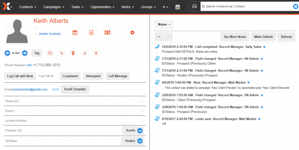 RingCentral and SalesNexus Integration