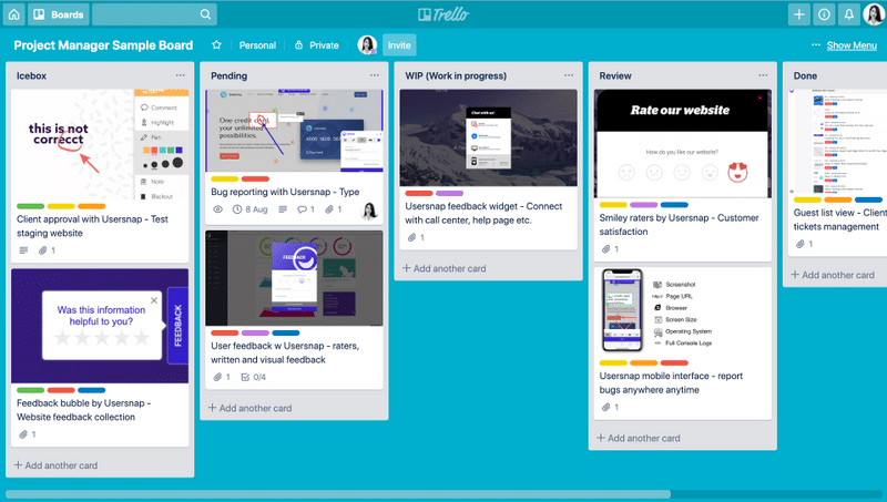 Trello task management tool