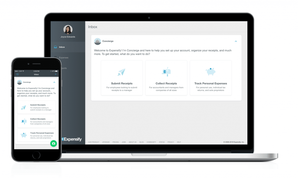 Productivity and communication apps: Expensify
