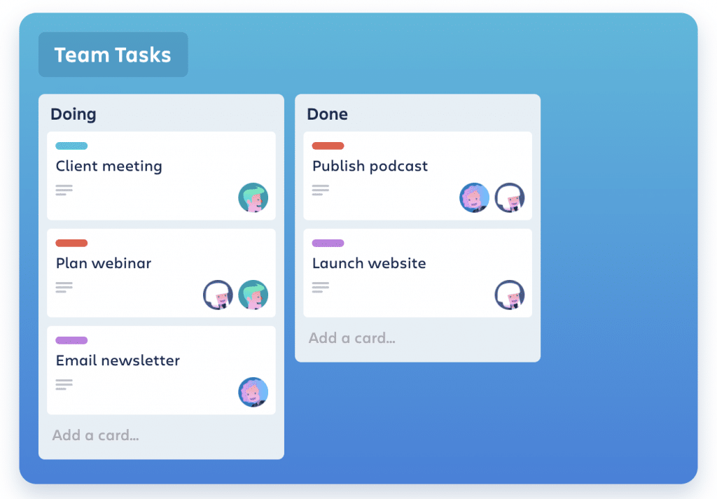 Trello project management tool