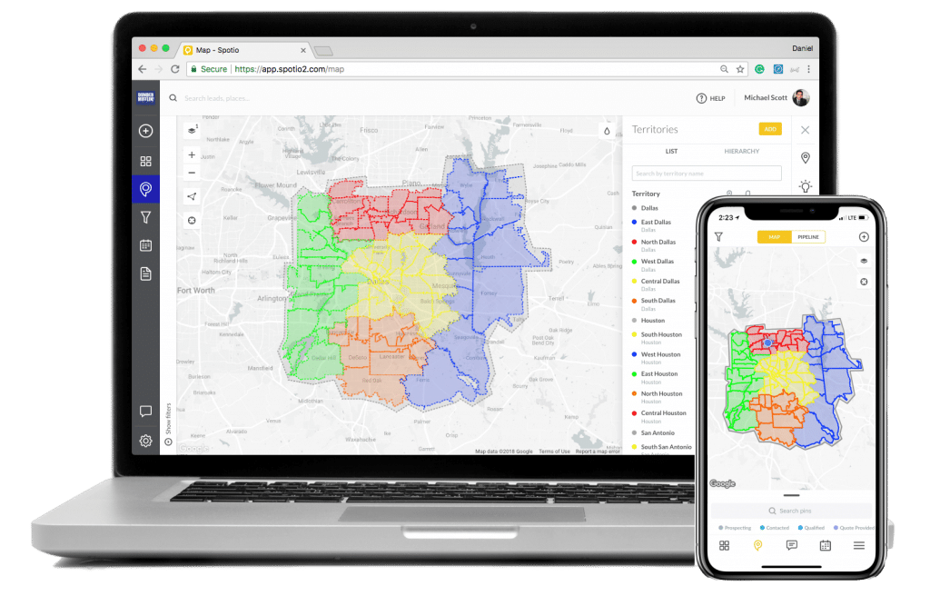 Spotio end-to-end field sales solution