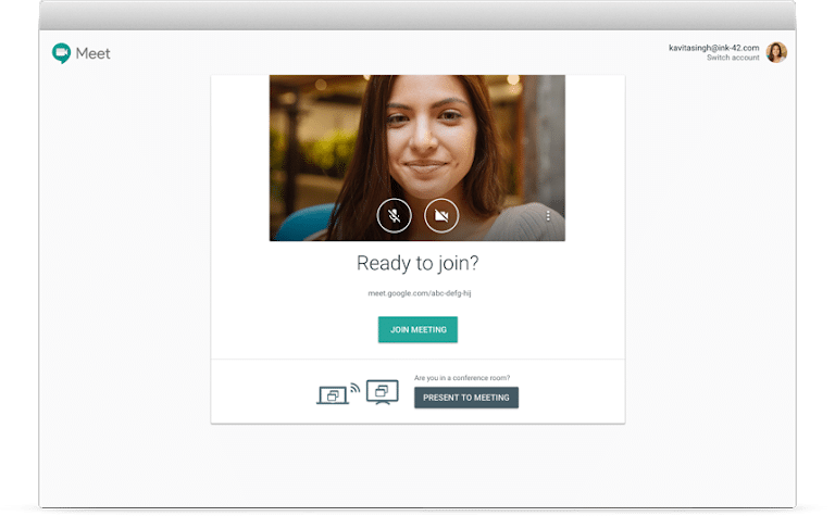 Google Hangouts video conferencing app