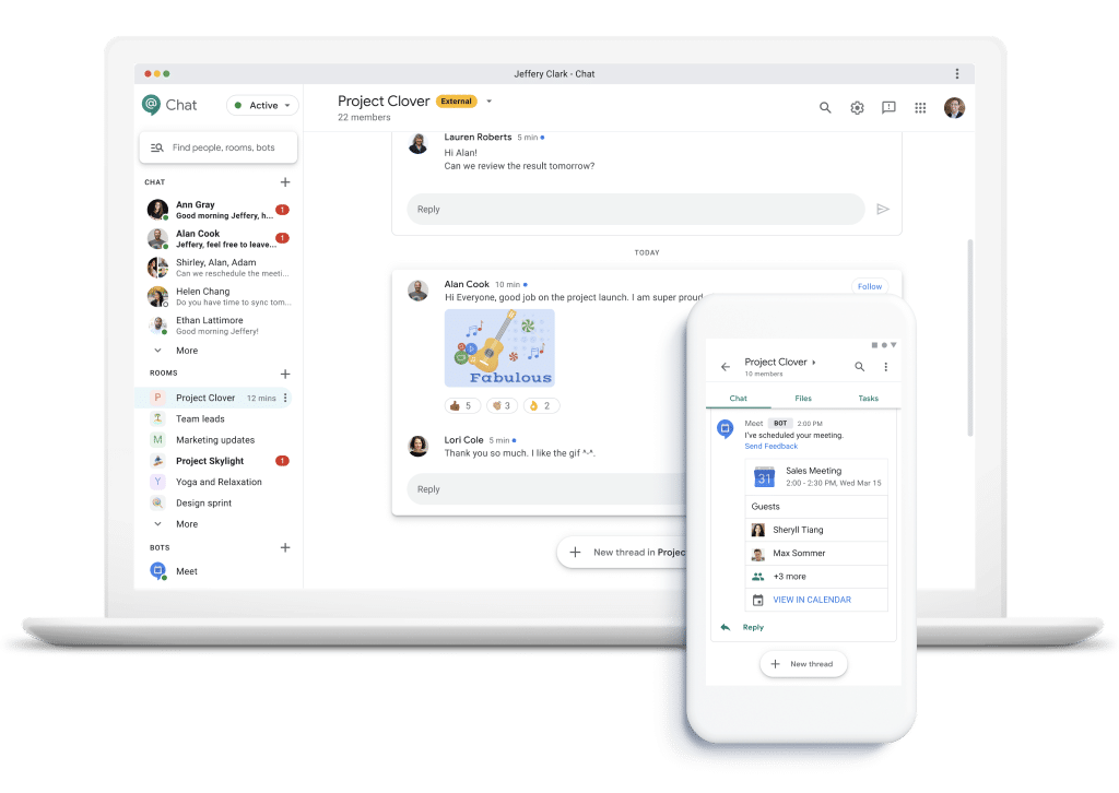 team messaging app - google chat