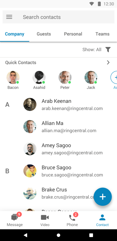 Step number two in our guide of how to make a conference call on Android is to choose contacts from your call directory that you want to take part in the call.