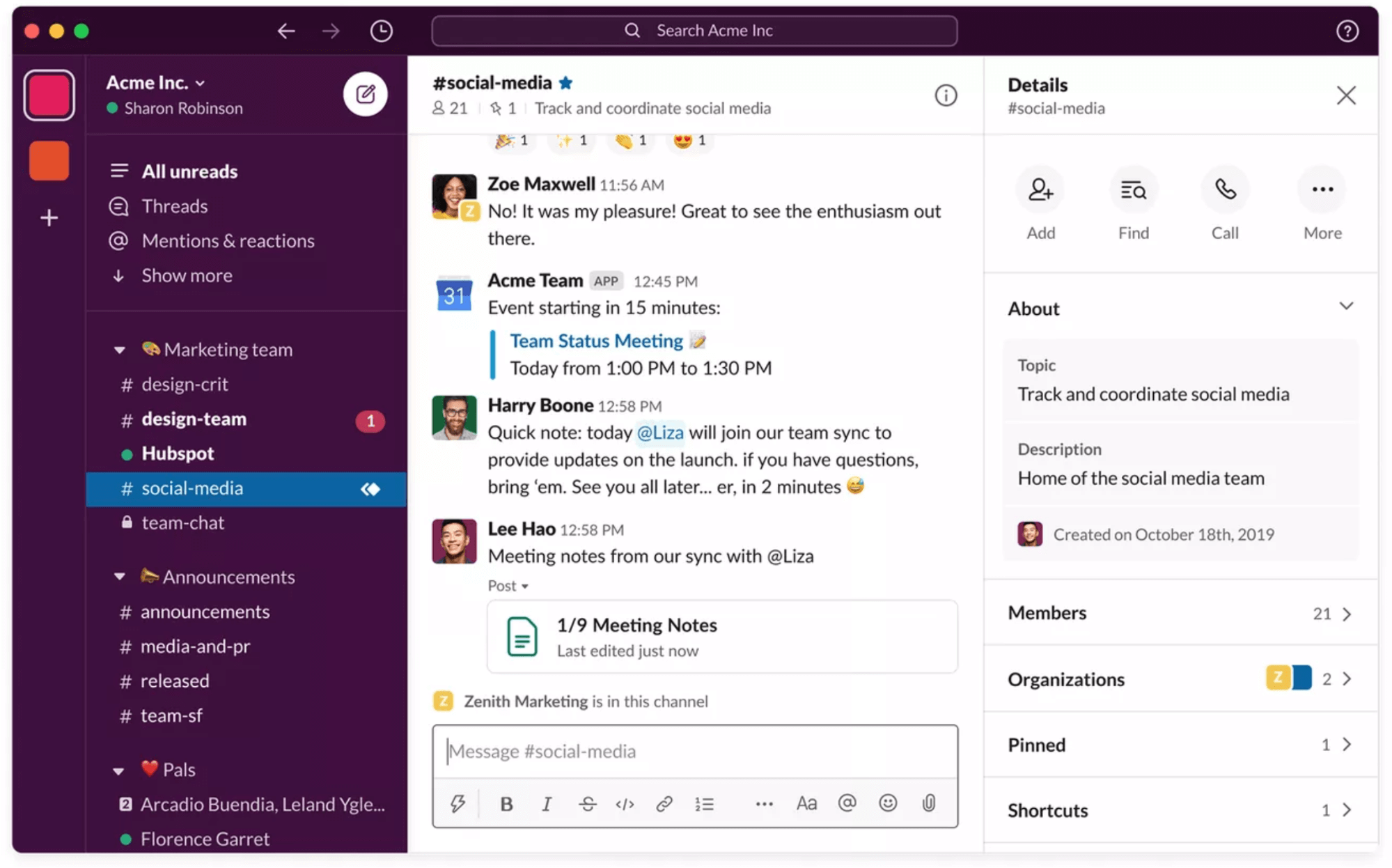 team messaging app - slack