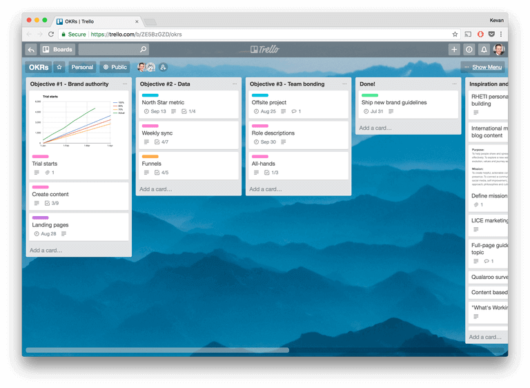 trello project management tool