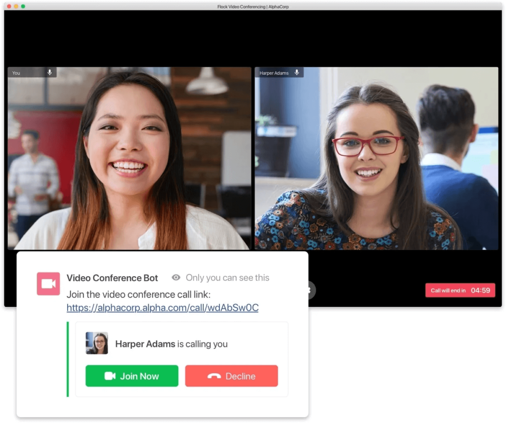 flock video conferencing