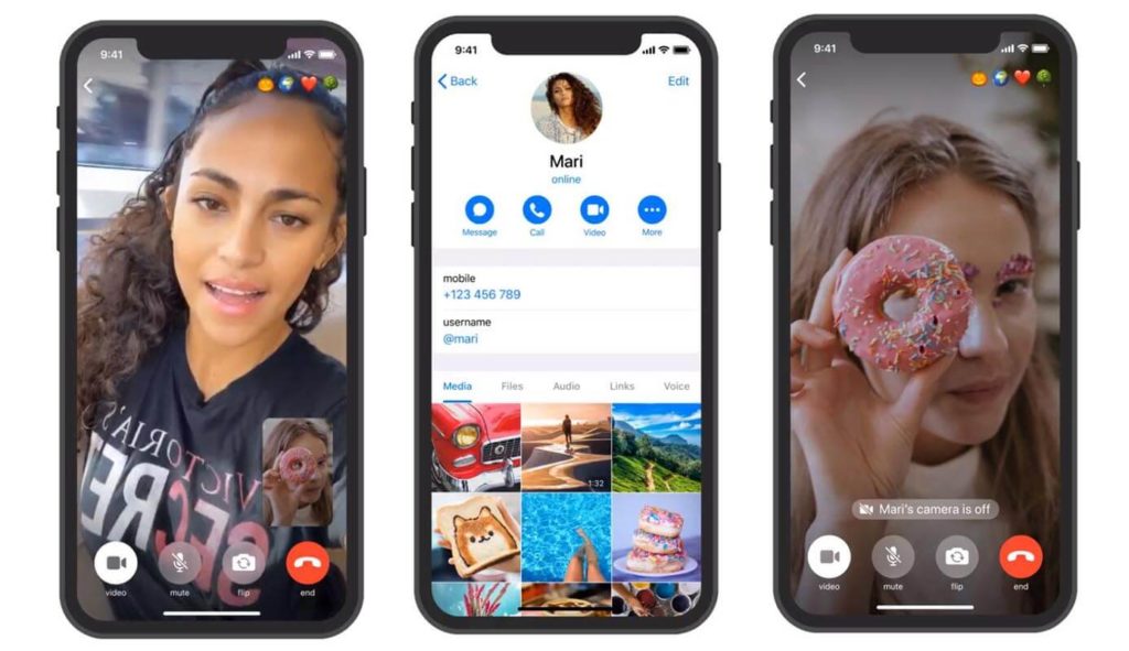 telegram free video calling