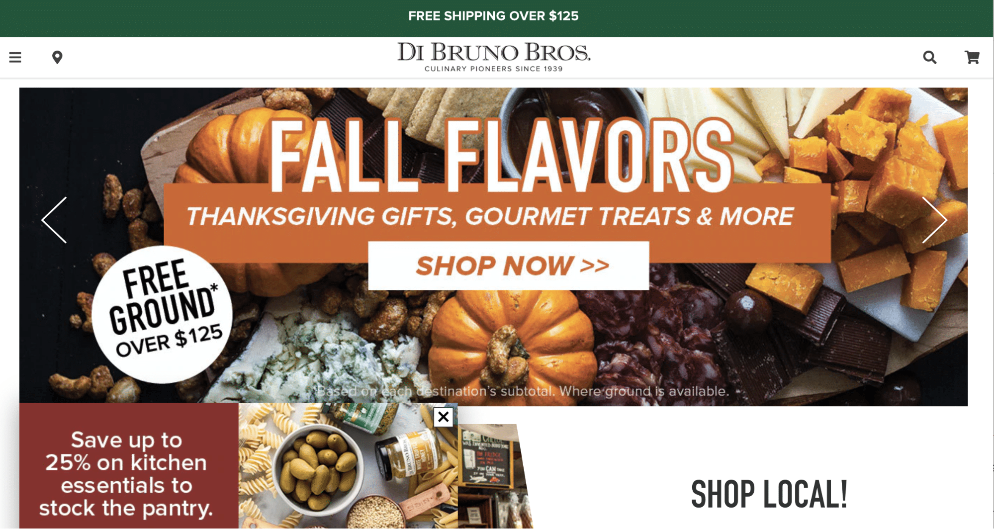 Di Bruno Bros website