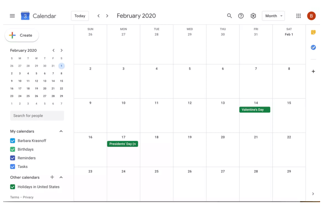 google calendar