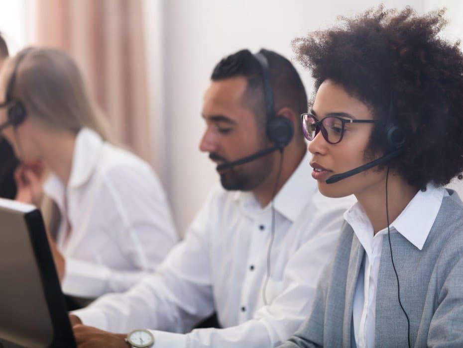 agents at their desks