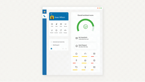 the RingCentral AI powered Contact Center agent dashboard