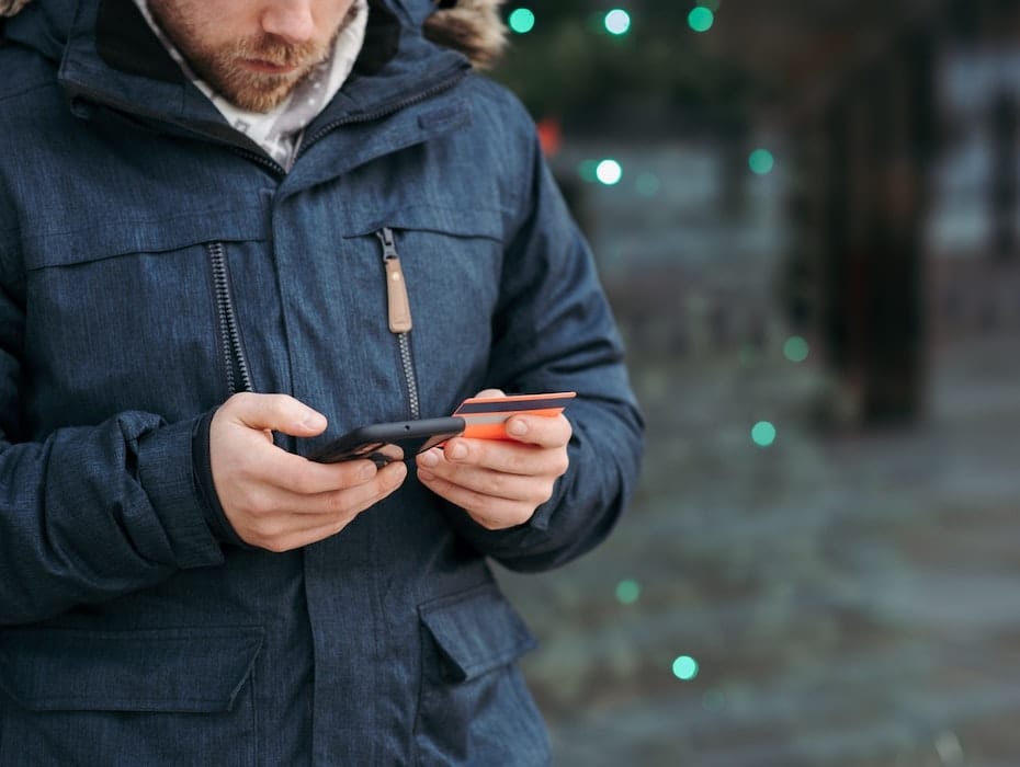 Man using mobile