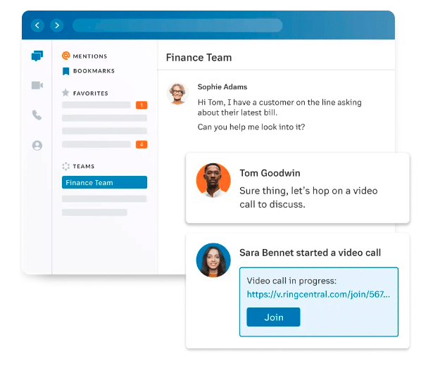 RingCentral contact center platform