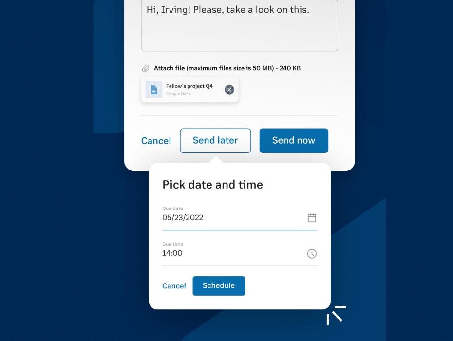 RingCentral: schedule faxes for later