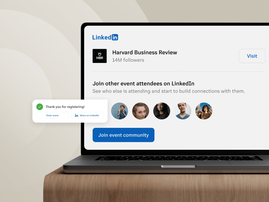 RingCentral Events LinkedIn integration