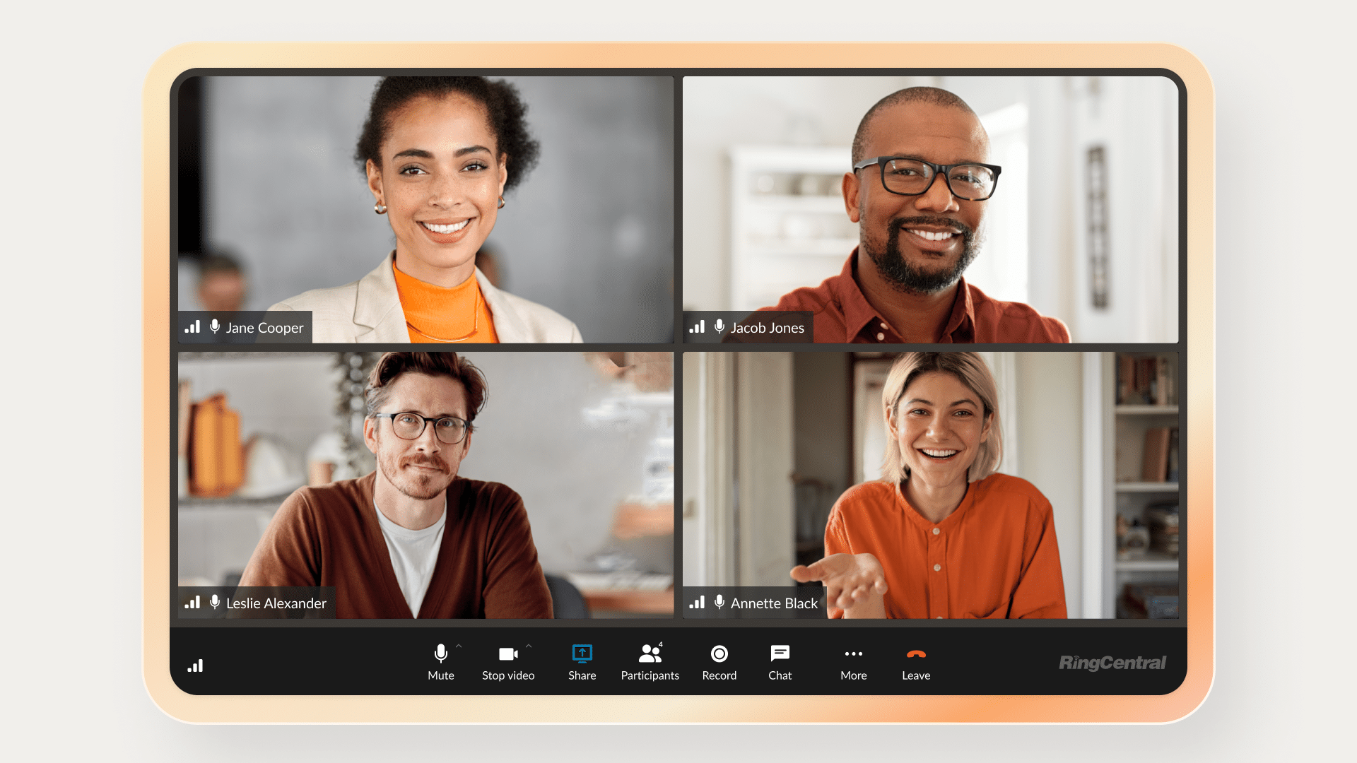 With RingEX, as well as call forwarding and management, you also get built-in video meetings