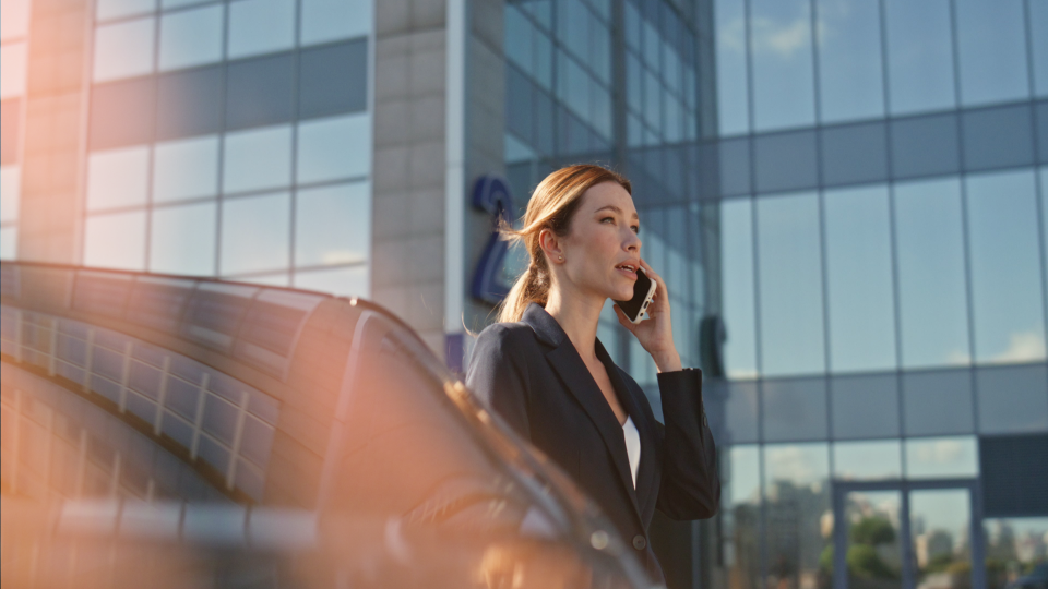 A woman on a call about fraud concerns