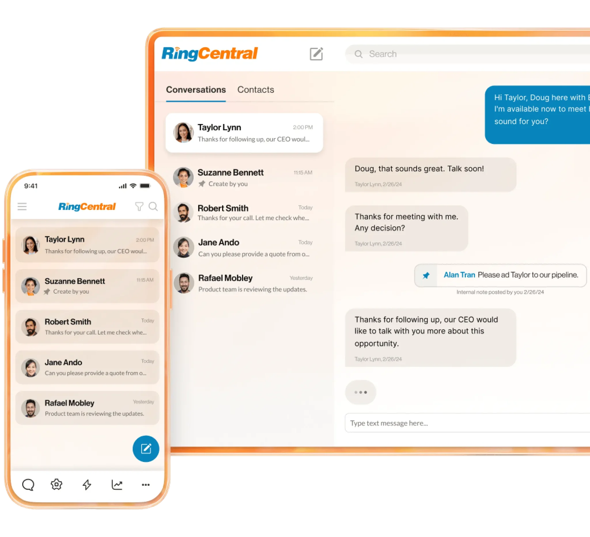 RingCentral SMS for Microsoft Teams