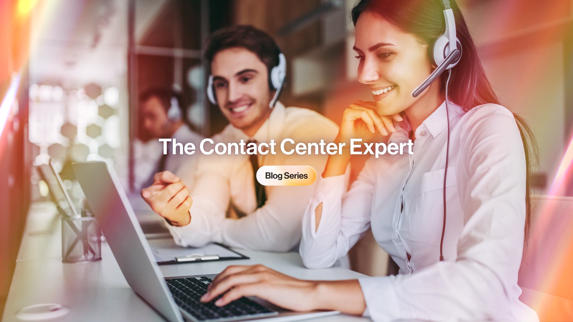 Contact center agent handling customer calls